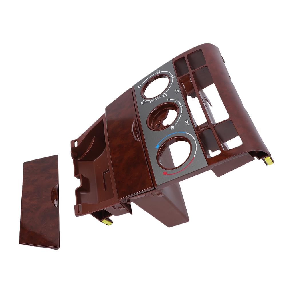 Car Interior Center Dashboard A C Control Panel Frame Replacement for Toyota Corolla 2003 2006 55411 1A200 Wood Texture