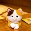 Dudu Party Posture Three Flower Cat Plush Toy Cute Striped Cat Home Decoration Children's Doll Birthday Gift
