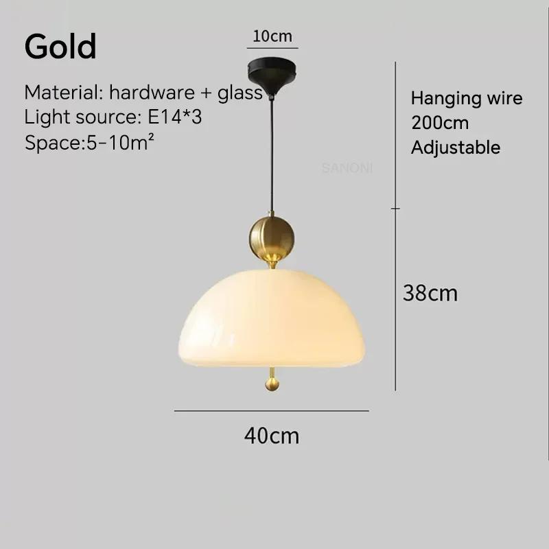 Post-modern Pendant Light Medieval French Retro Chandelier Living Dining Room Cream Glass Bedroom Bar Hanging Lamp Fixtures