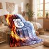 Everton Fußball Druck Flanell Decke Weich Warm Sofa Bett Überwurf für Zuhause Büro Schlafzimmer