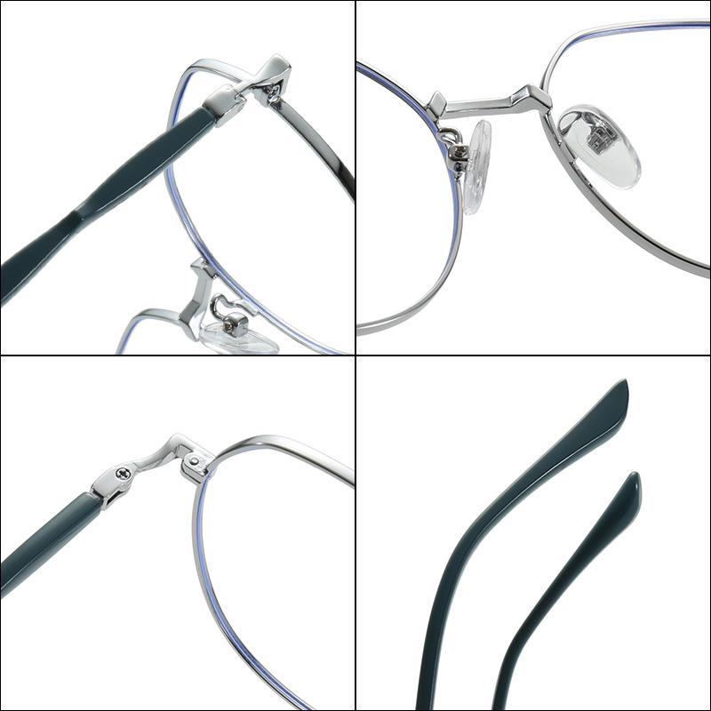 2024 Anti-Blue Light Metal Myopia Eyeglass Frames for Men & Women