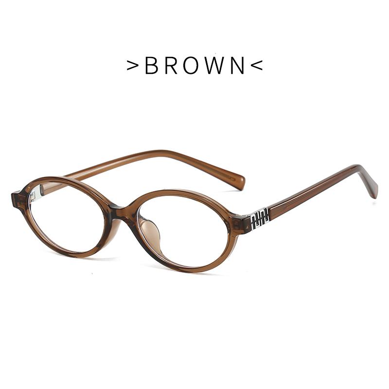 Fashion Small Oval Glasses Frame Women Anti Blue Light Ins Popular Blue Light Blocking Eyeglasses Ladies