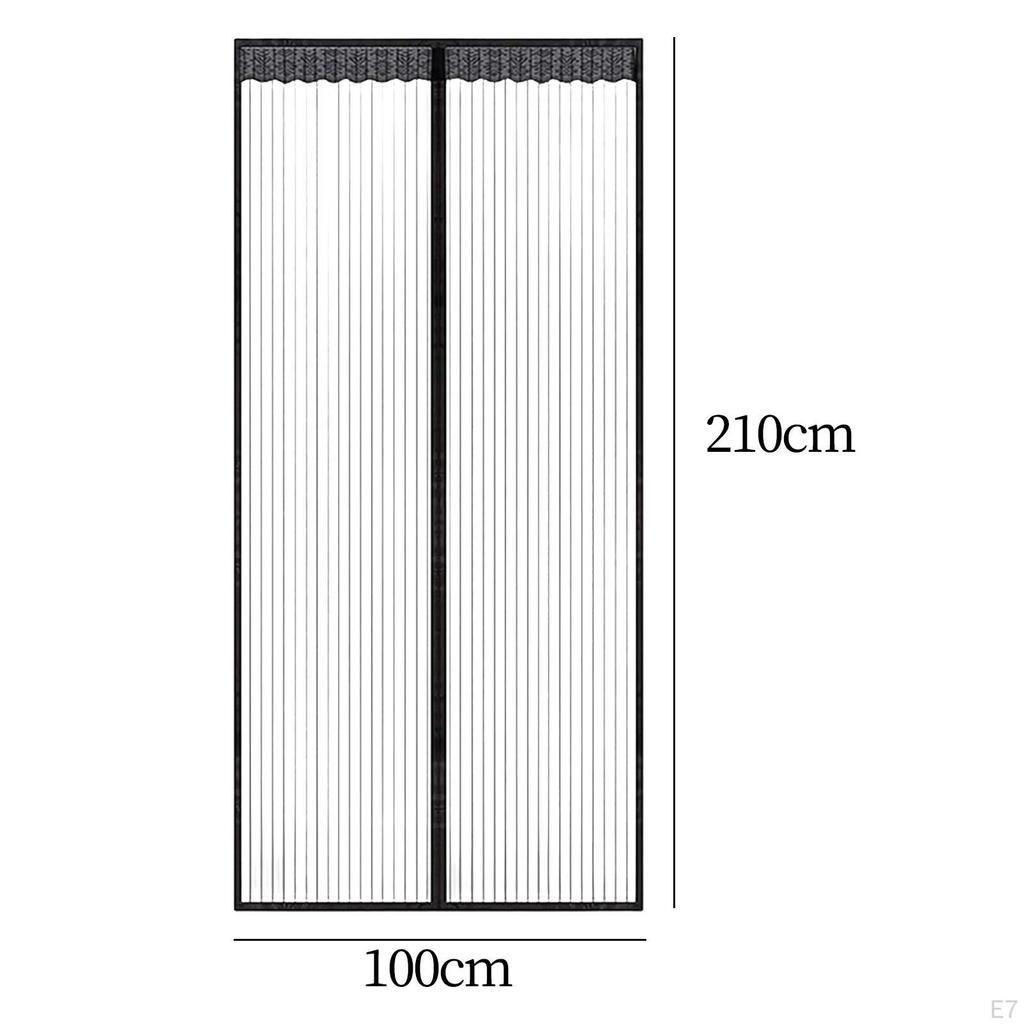 Magnetic Mesh Door Easy Install Curtain for Kitchen Bedroom Apartment 80x210cm