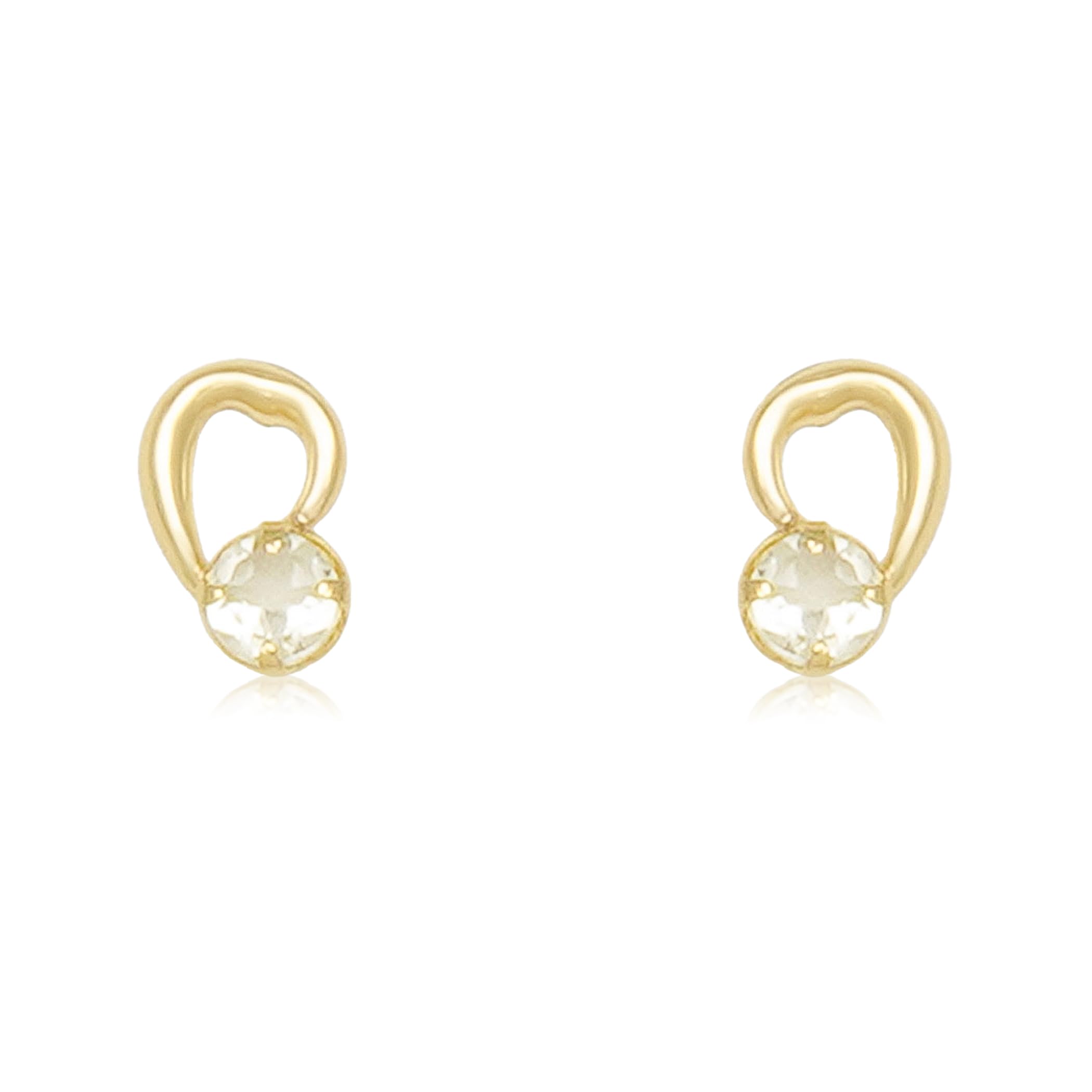 

ESTELLE [Official] Women s Earrings, 10K Yellow Gold with Lemon Quartz, 0222-9394-0019-0000