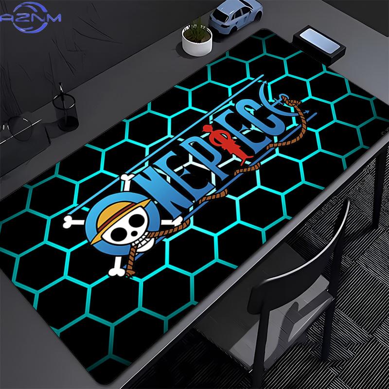 Hot Anime Mouse Pad Game Rubber Keyboard Pad Laptop Computer Speed Desk Mat Large Gaming Acessories Geometric One Piece Mousepad