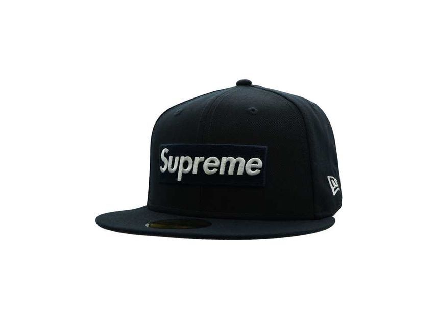 Supreme MLB Teams Box Logo New Era Navy 7 3/4