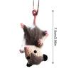 P ossum Car Charm Cute Charm For Car Window Side Car Interior Decoration Cute M ouse Figurine Ornament Rearview Mirror Pendant