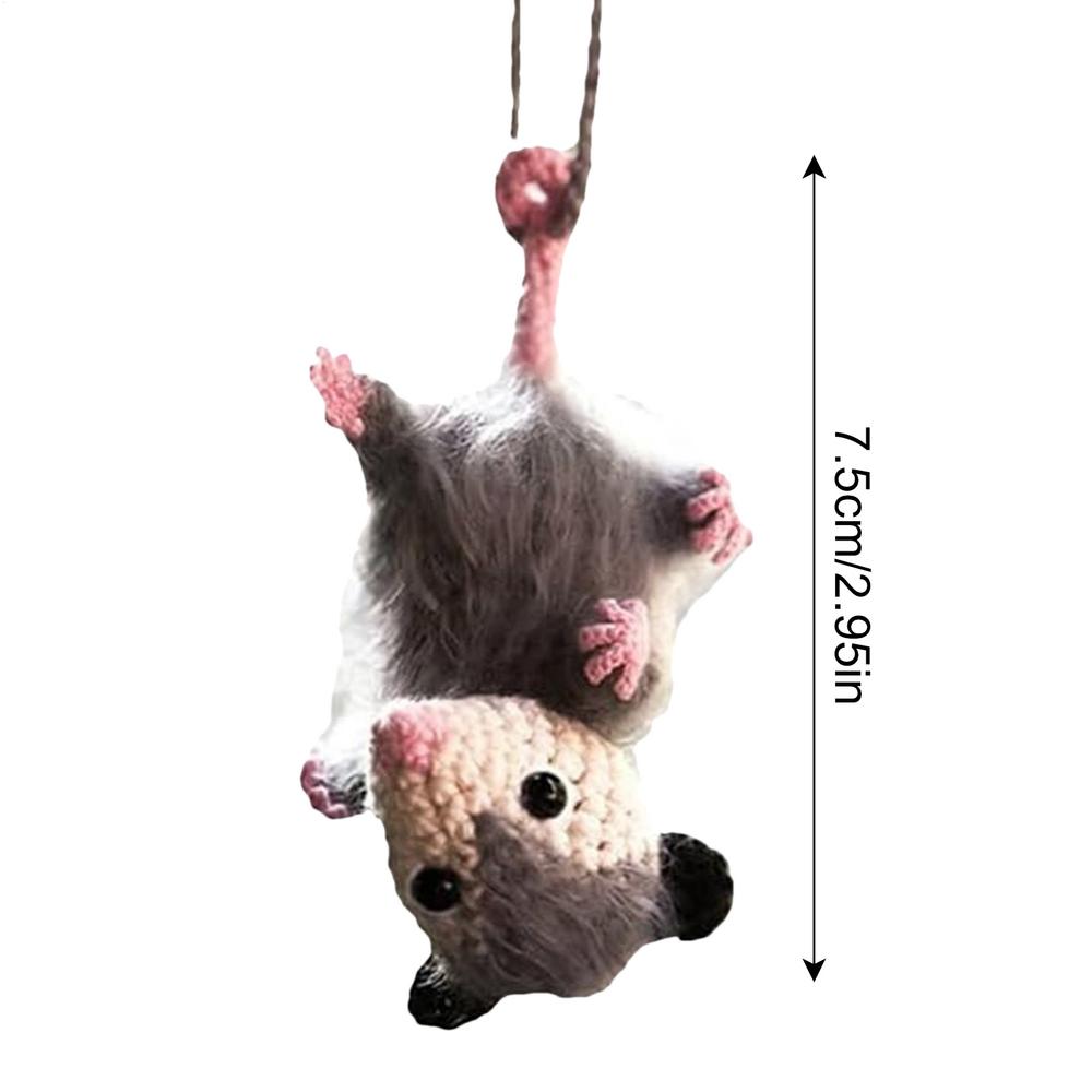 P ossum Car Charm Cute Charm For Car Window Side Car Interior Decoration Cute M ouse Figurine Ornament Rearview Mirror Pendant