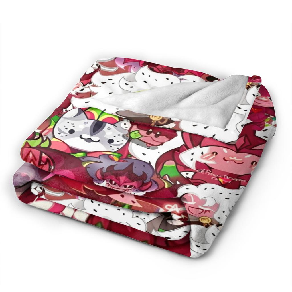 Cookie Run Kingdom Blanket Airplane Travel Flannel Bedding Throws For Home Decor Warm Soft Design Quality Bedspread