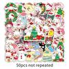 50 Christmas Sanrio Cartoon Stickers: Cute Guka Decorations for Phone Cases & Journals