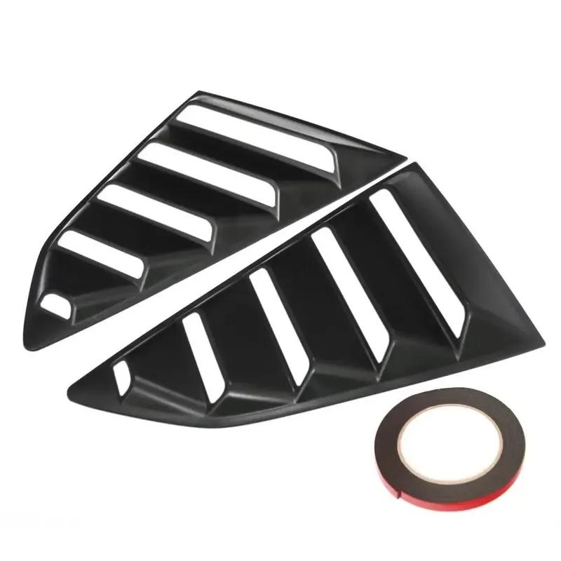 Fit for 6th Chevrolet Chevy Camaro 2016-2025 Quater Window Louvers Side Vent Trim 2PCS Car Rear Window Shutter Cover Spoiler