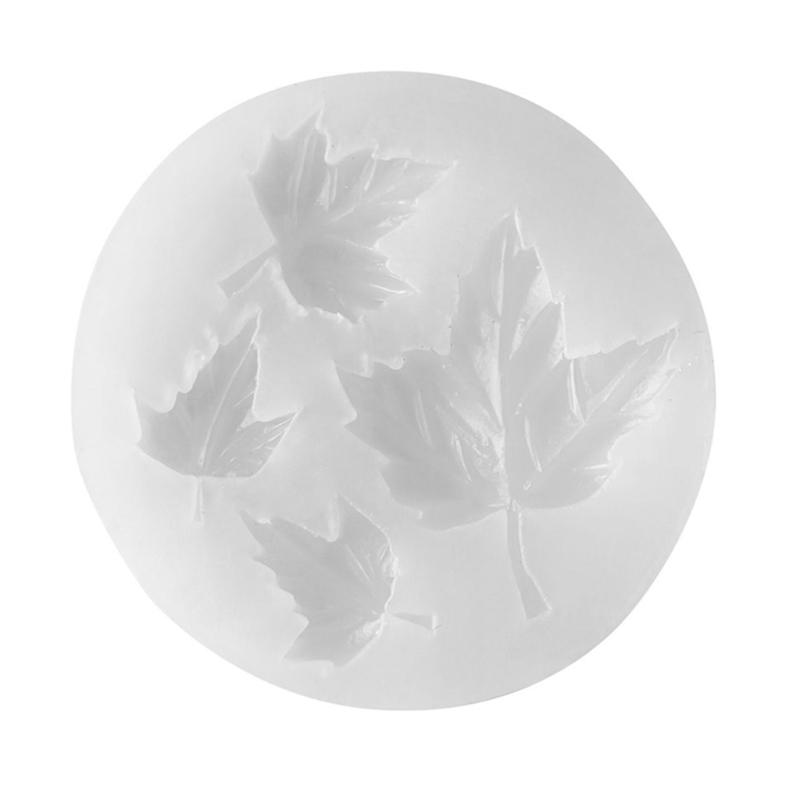 Leaf Silicone Molds Temperature Resistant Silicone Fondant Mould for Crafting Candle Soap Chocolate Cake Baking Tool