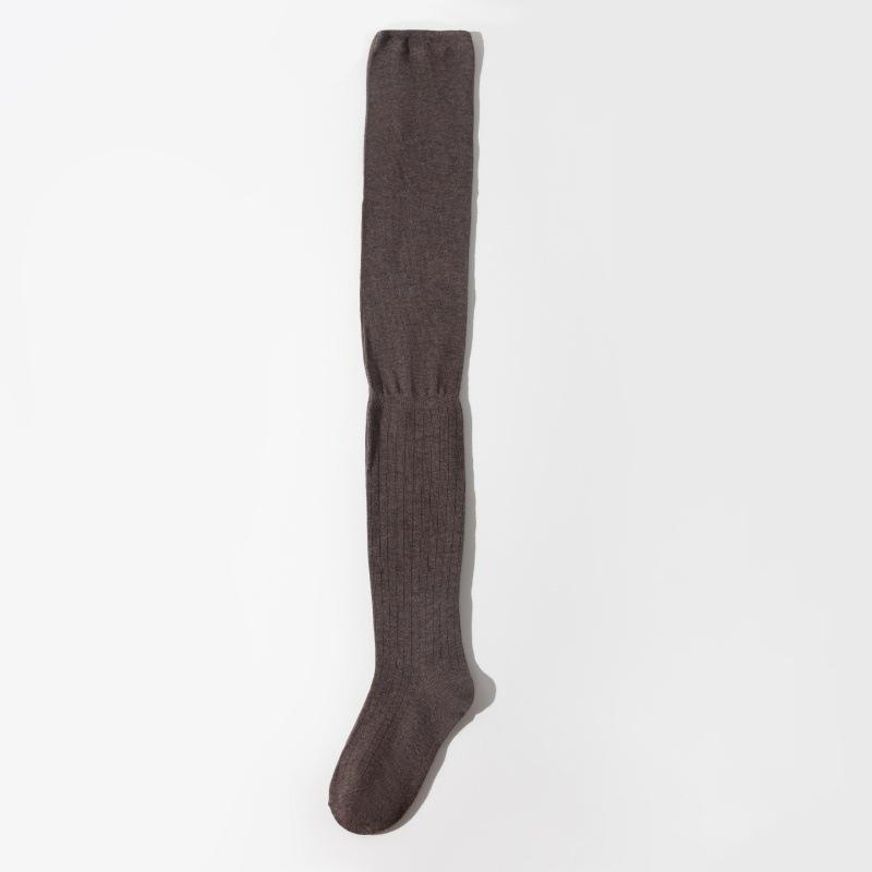 Knee Socks Women'S Autumn And Winter Miu Series Splicing Stockpile Socks Sweet Cool Babes Thigh Socks And Knee Gray Leg Socks
