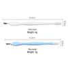 Stainless Steel Dual-Use Cuticle Remover: V-Shaped Dead Skin Pusher & Double-Headed Fork Tool.