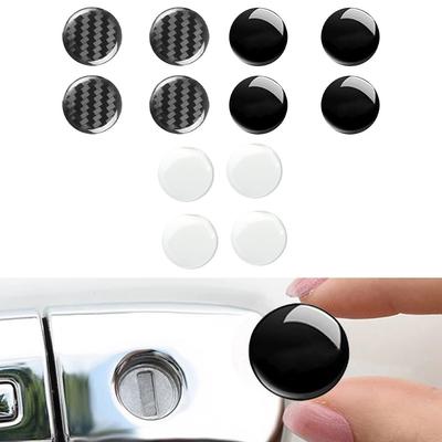 Door Lock Sticker Car Decoration Car Style Carbon Fiber