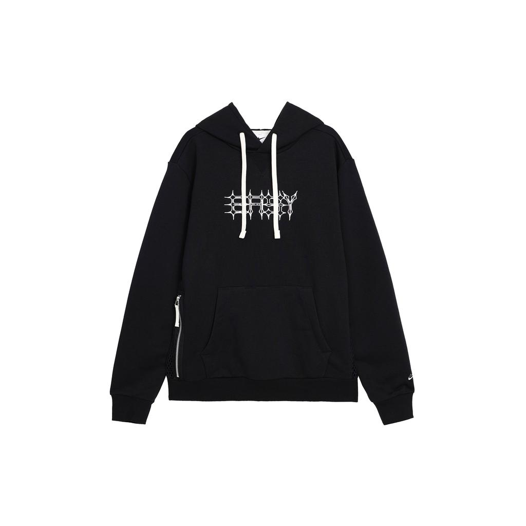 Nike Pattern Embroidered Hoodie Men Hoodies Black FN7381-010