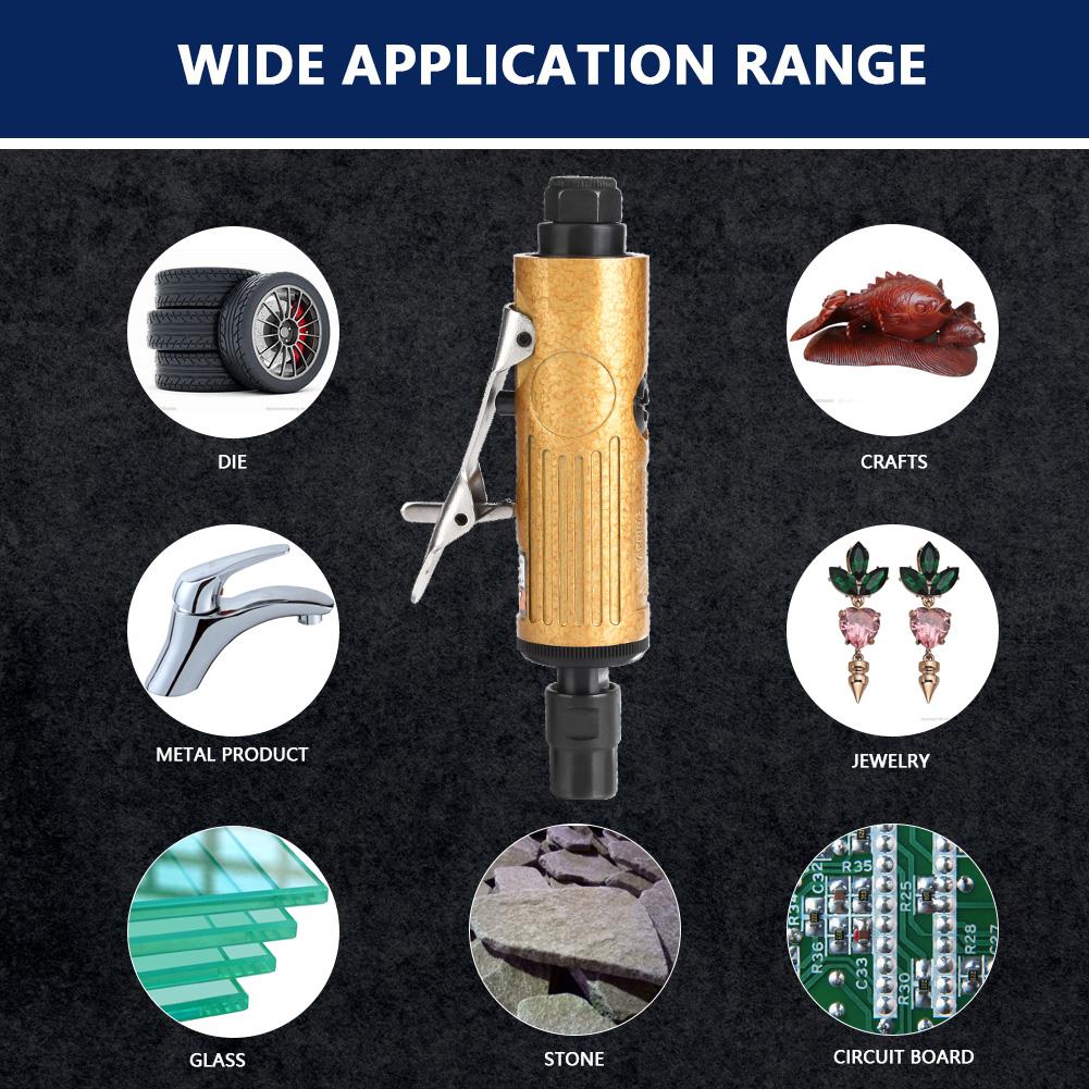 Air Grinders Pneumatic Engraving Tool Metal Straight Shank Pneumatic Grinders Polishing Engraving Air Die Grinding Machine Tool