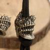 Skull Head Brass Knife Beads Outdoor DIY Woven Lanyard Pendants Jewelry Punk Bracelets Charms Keychain Accessories