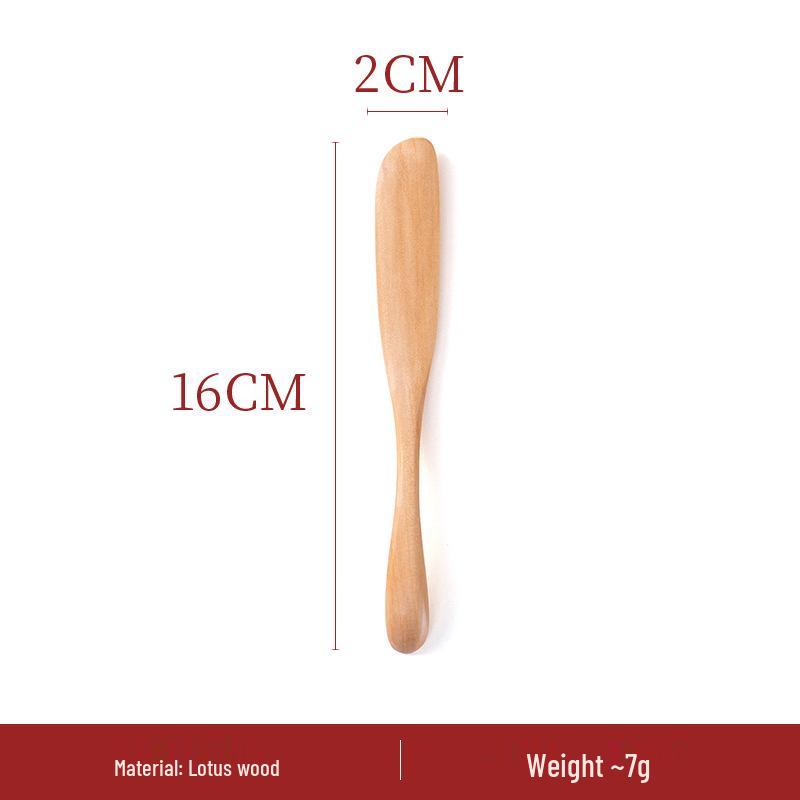 Solid Wood Kitchen Scraper & Spreader Set: Butter, Jam, Cream Spreaders, Spoon, Spatula, Knife, Piping Tools.