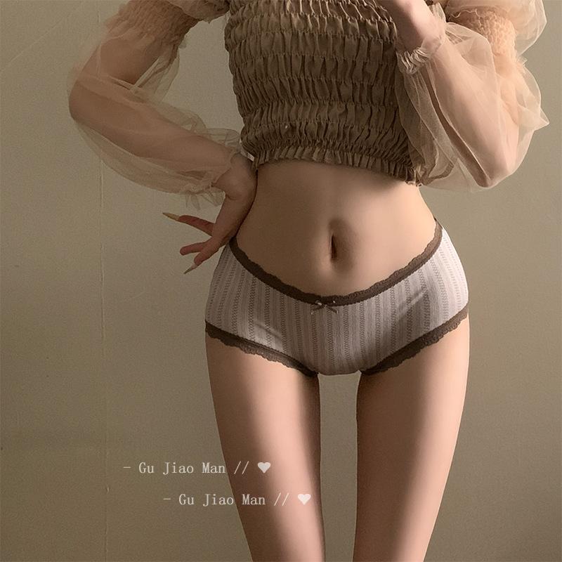 

Нижнее белье для девочек с леопардовым принтом, новое, хлопковое, антибактериальное, с полной ластовицей и средней талией M