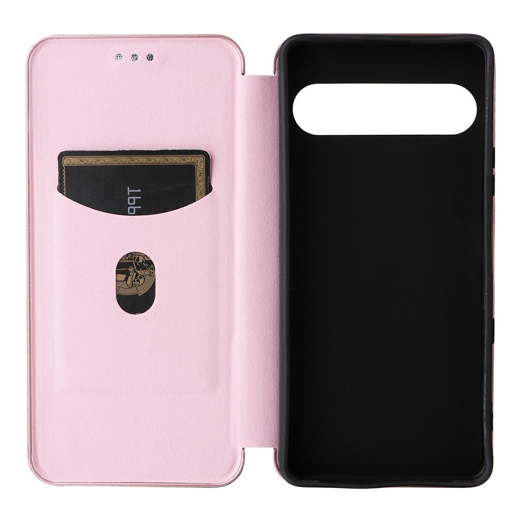 For Sony Xperia 10 VII Case Carbon Fiber Texture Drop-Proof PU Leather Phone Cover