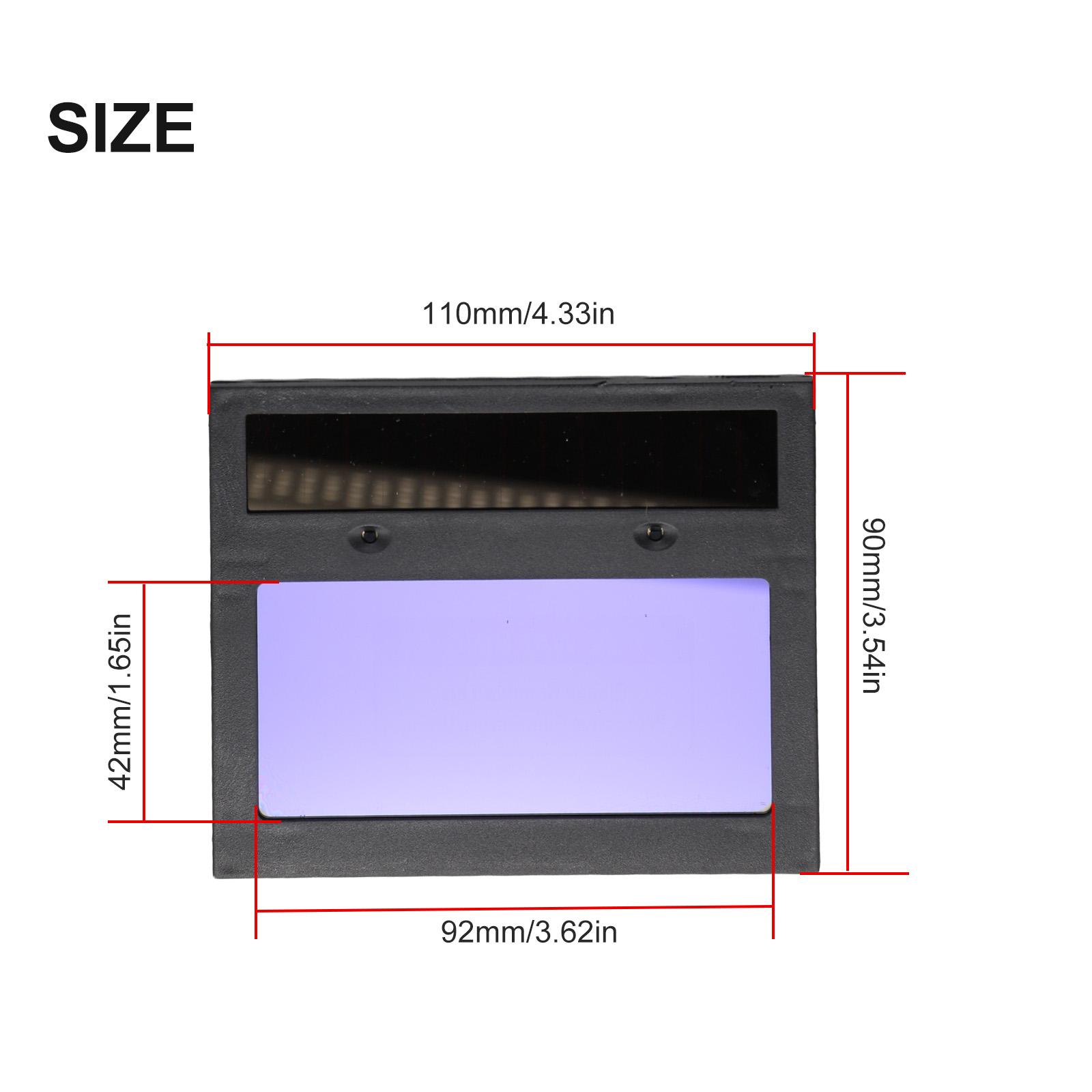 

Auto Darkening Welding Filter LCD Lens Automatic Dimming With Manual Level Setting Function 0.35 Inch Thickness China Mainland