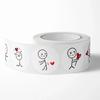 20mm/25mm Matchstick Stickers Cartoon Cute Creative Labels Round Stickers Remarks Sealing Stickers 500 Pieces
