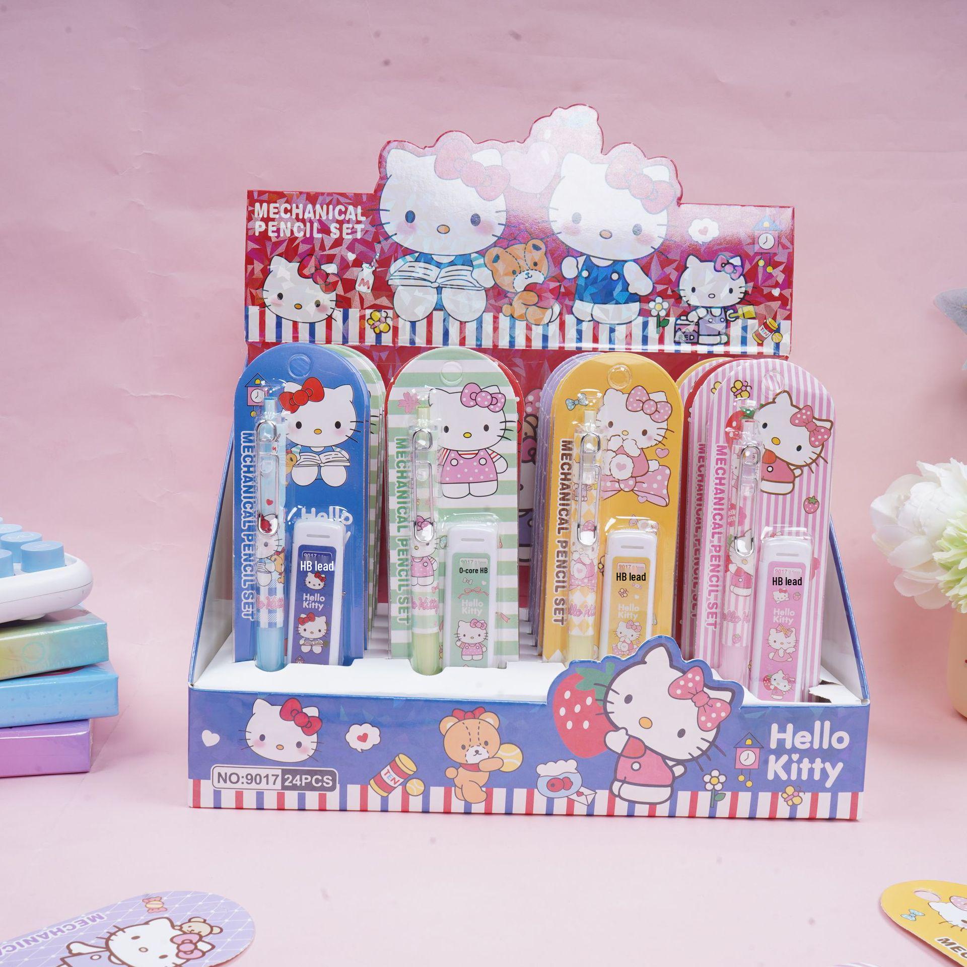 Sanrio Cute No-Sharpen Automatic Pencil Set for Children and Students