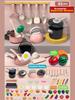 Kids Kitchen Toys Set 92/69/59 PCS Play Kitchen Accessories Kit with Play Pots Pretend Food Cooking Toy Toddler Girls Boy