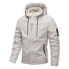 Spring/Autumn Hooded Windbreaker Jacket for Young Men - Casual and Trendy Brand Top