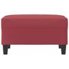 Footstool Burgundy 70x55x41 Cm Faux Leather