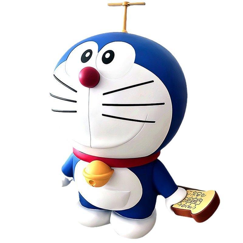Doraemon Large Cute Cartoon Toy - Yellow, Orange, Red Bean Figure Doll for Home Decor