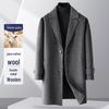 FAPAI.EC Men's Casual Wool Overcoat