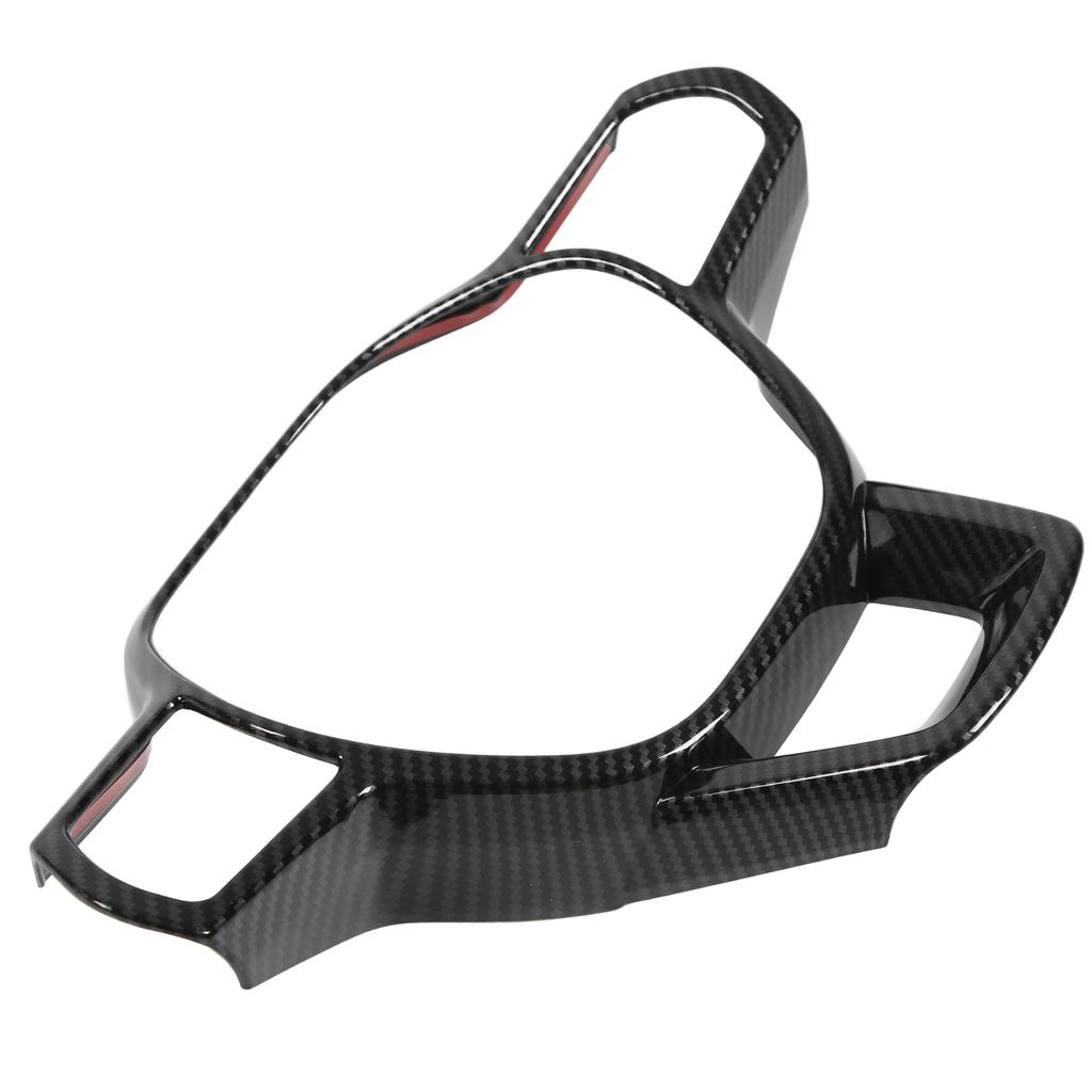 Steering Wheel Cover Frame Carbon Fiber Style ABS Stylish Wearproof Replacement for Civic 2022 LHD