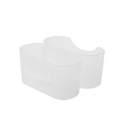 Caja de almacenamiento de condimentos, colgador de caja de almacenamiento con diseño a presión multiusos a prueba de humedad para refrigerador, 2 uds.