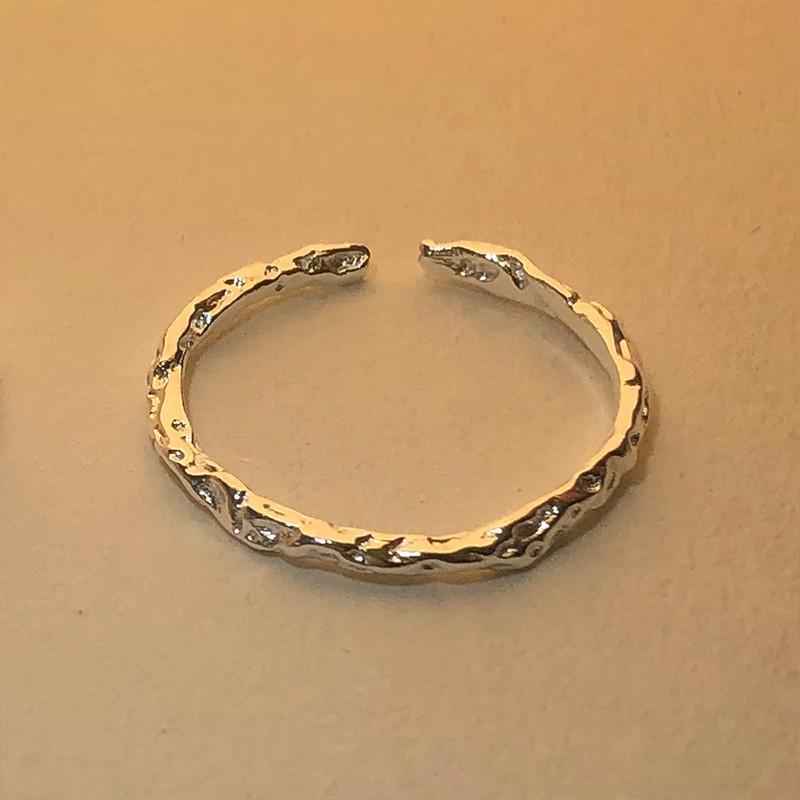 Minimalist 925 Sterling Silver Open Ring With Chic Geometric Aesthetic For Fashionable Individuals