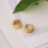 Electric Stripe Simple Earrings Premium Sense 18K Titanium Steel Earrings Niche Design Earrings Women