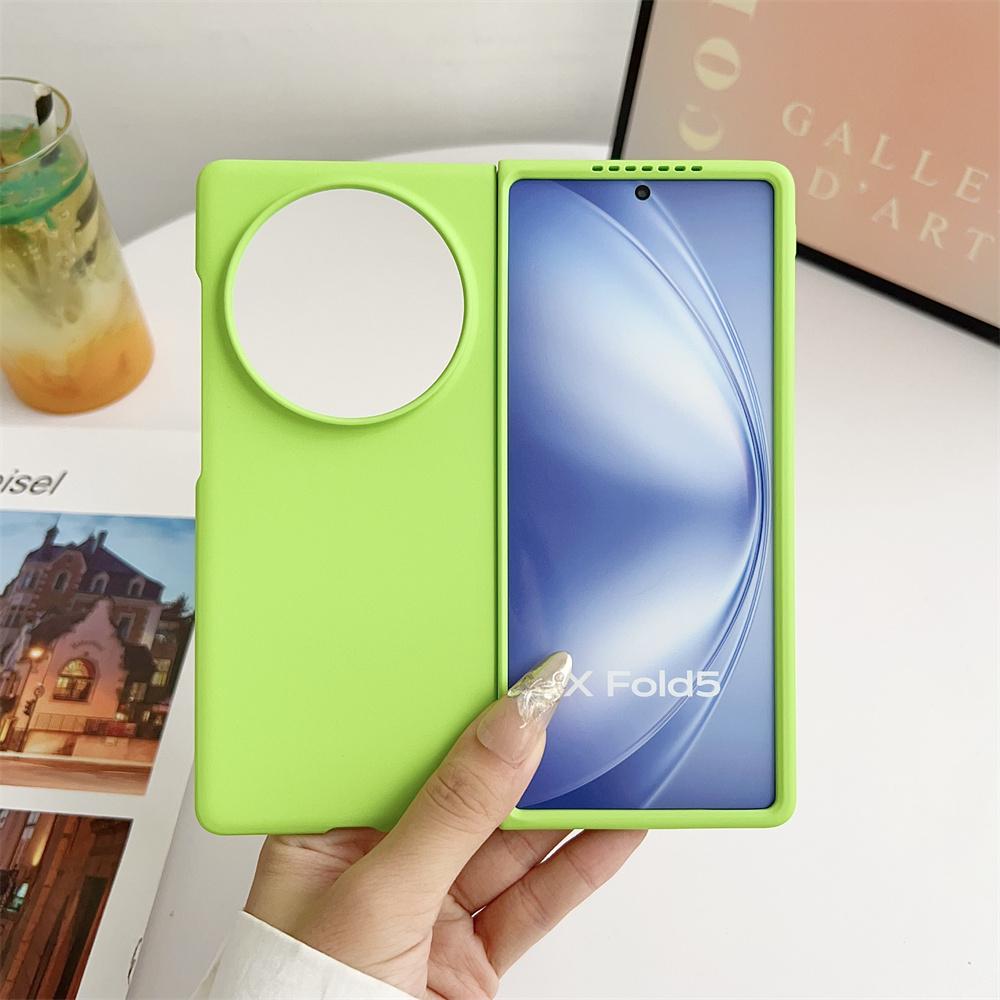Solid Color Phone Case For VIVO X Fold 5 PC Hard Shel Ultra-Thin Protective Fold5 Back Cover