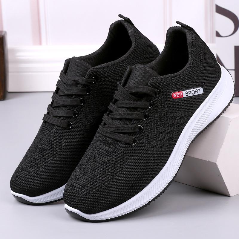 Men New Trendy Mesh Sneakers, Breathable Lightweight Soft Sole Versatile Casual Running Shoes, Foreign Trade Wholesale