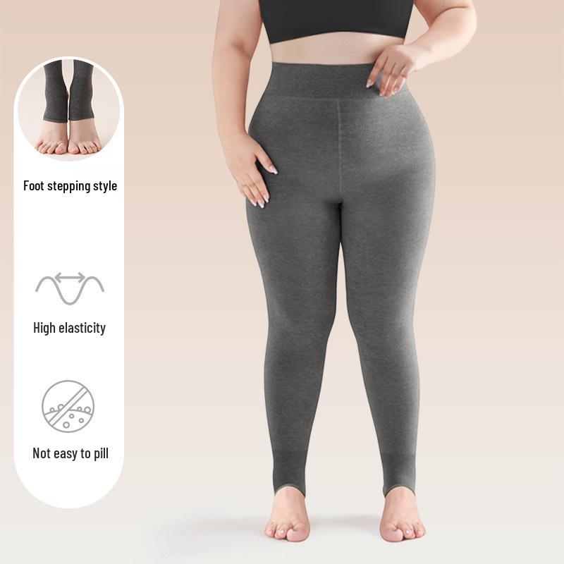 Plus-Size Fleece-Lined Body-Shaping Winter Tights: Extra Wide & Anti-Slip