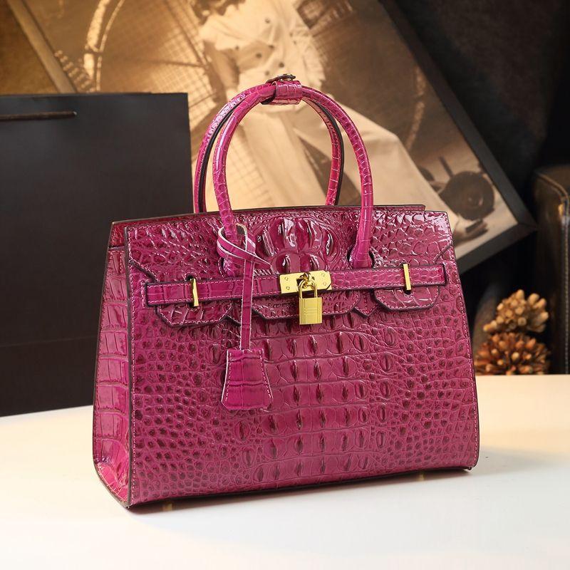 Dámská velkokapacitní taška Business Lock platinová taška vzor krokodýl kůže dámská taška kabelka do ruky na jedno rameno