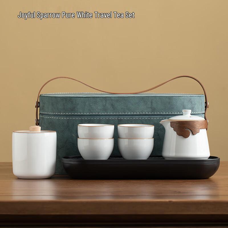Tao Zhi Japanese Portable Ceramic Travel Tea Set