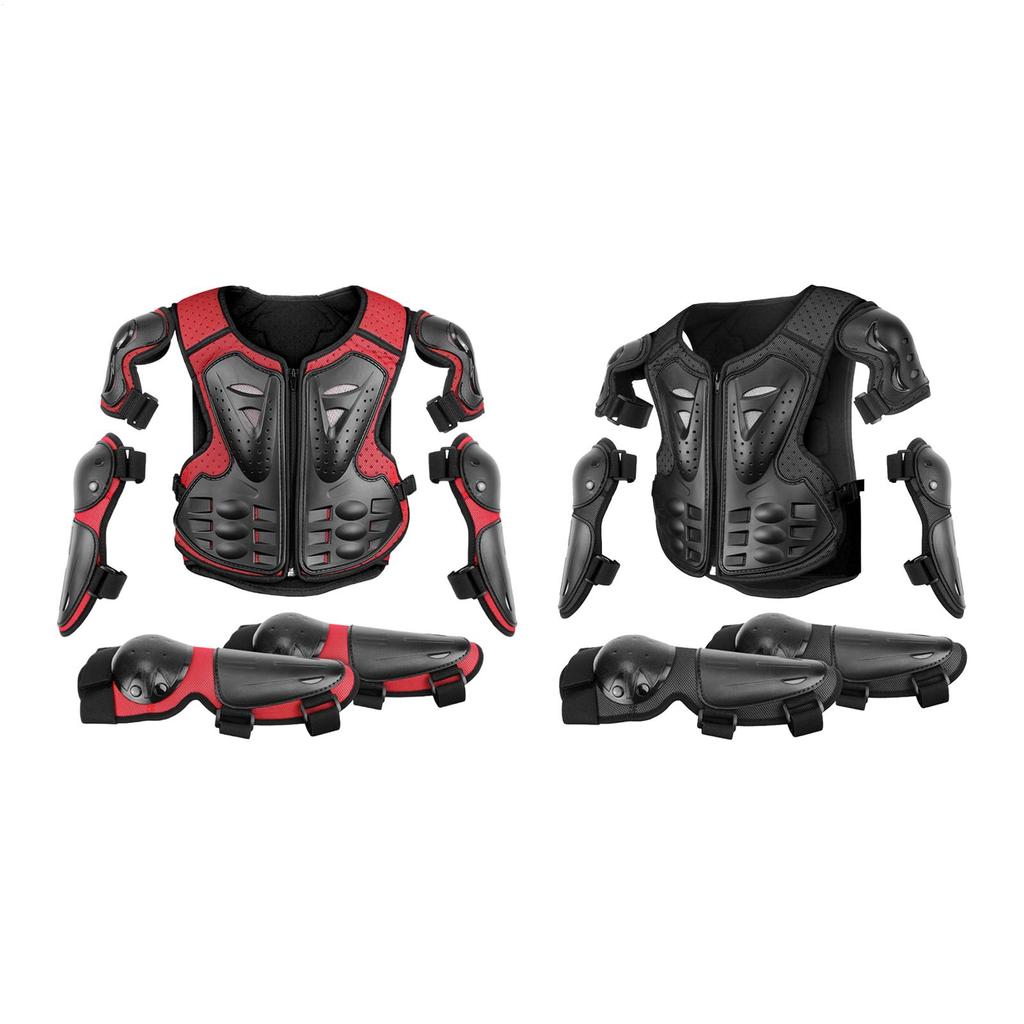 Kids Youth Motorbike Motorcycle Body Arm Jacket Motocross Mountain Cycling Dirt Cycling Protective Gear Vest Arm Protector