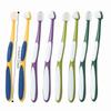 2pcs 360 Degree Cleaning Dog Toothbrush Micro Head Bite Resistant Teeth Cleaning Brush Soft Hair Bristles Pet Dental Care Kit