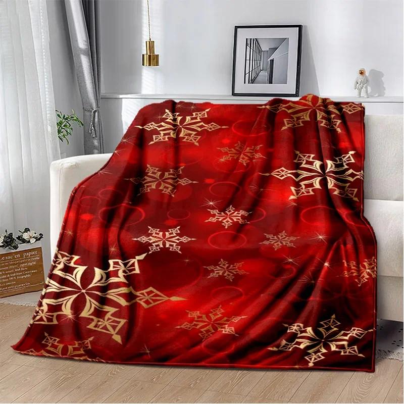 Merry Christmas Tree Santa Claus Kids Gift Cartoon Plush Blanket,Flannel Blanket Throw Blanket for Living Room Bedroom Bed Sofa