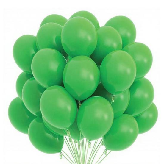 

20PCS Balloons High Toughness Latex Explosion Proof Leak Proof Balloons for Birthday Wedding Festival Party зелений