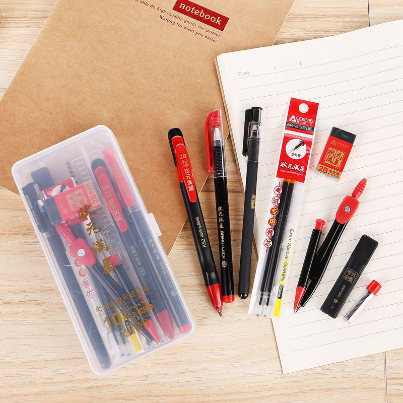 K52 Exam 10-Piece Set: Answer Sheets, Coloring Pencils, and Ballpoint Pen for Top Students.