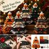 Christmas Tree Patchwork Fabric Kit for DIY Sewing Quilting and Holiday Projects