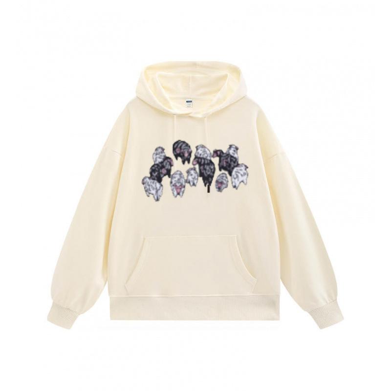 The new printed men's and women's same versatile hooded sweater is provided.