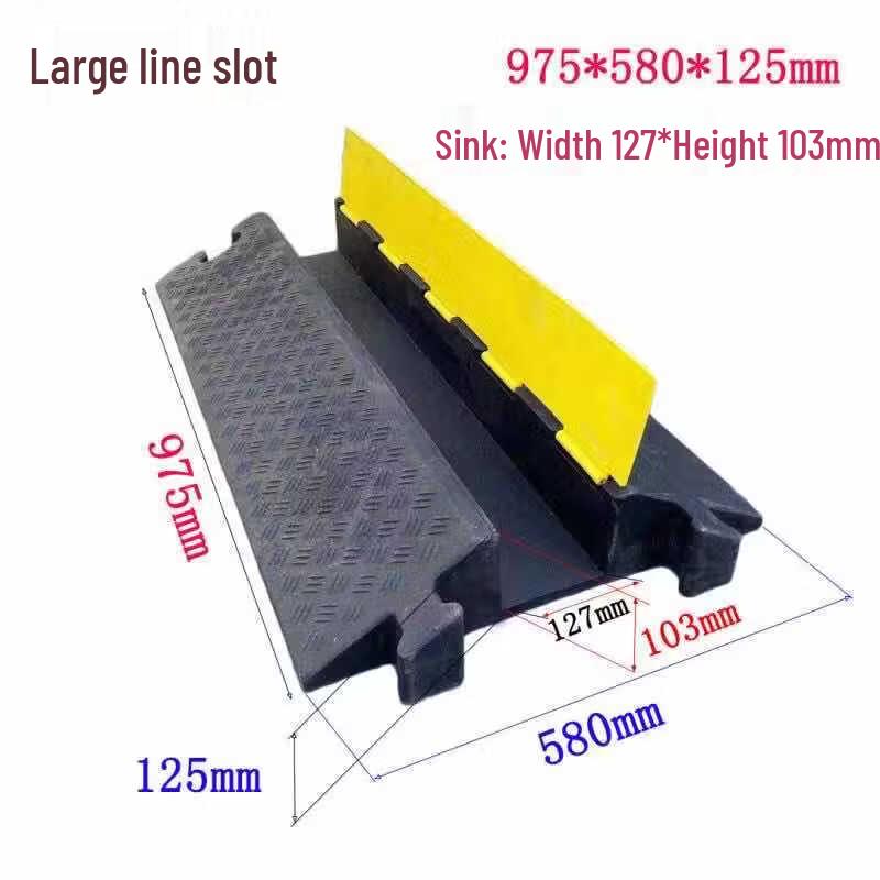 DAXTE Rubber Cable Protector Speed Bump